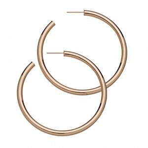 NEW JENNIFER ZEUNER women's esme hoop in gold